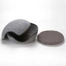 Load image into Gallery viewer, Pet Bed Cat Felt Beds Mats Sleeping Bag Zipper Fun