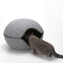 Load image into Gallery viewer, Pet Bed Cat Felt Beds Mats Sleeping Bag Zipper Fun